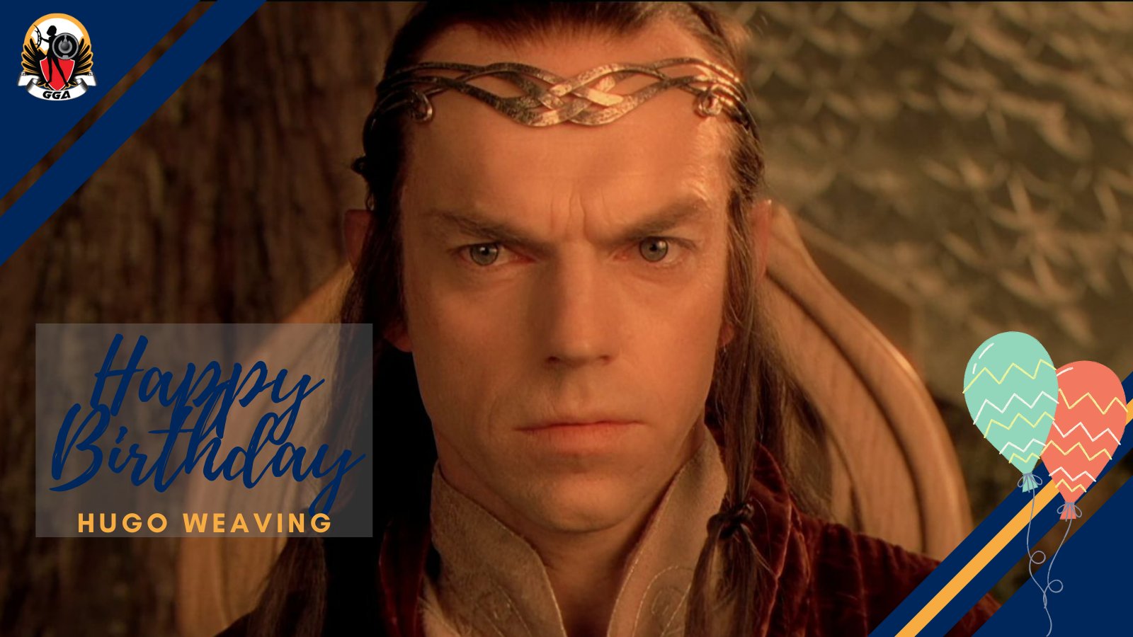 Happy Birthday to Hugo Weaving, a.k.a. Elrond, a.k.a. Agent Smith!   