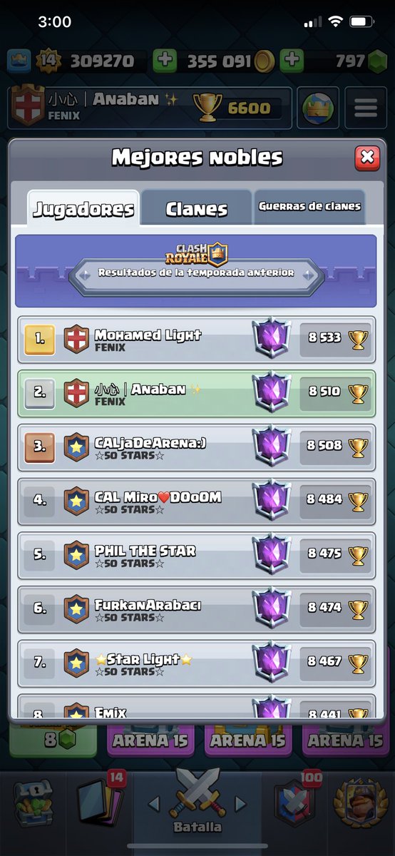 Top 2 del mundo Clash Royale 😎🇲🇽