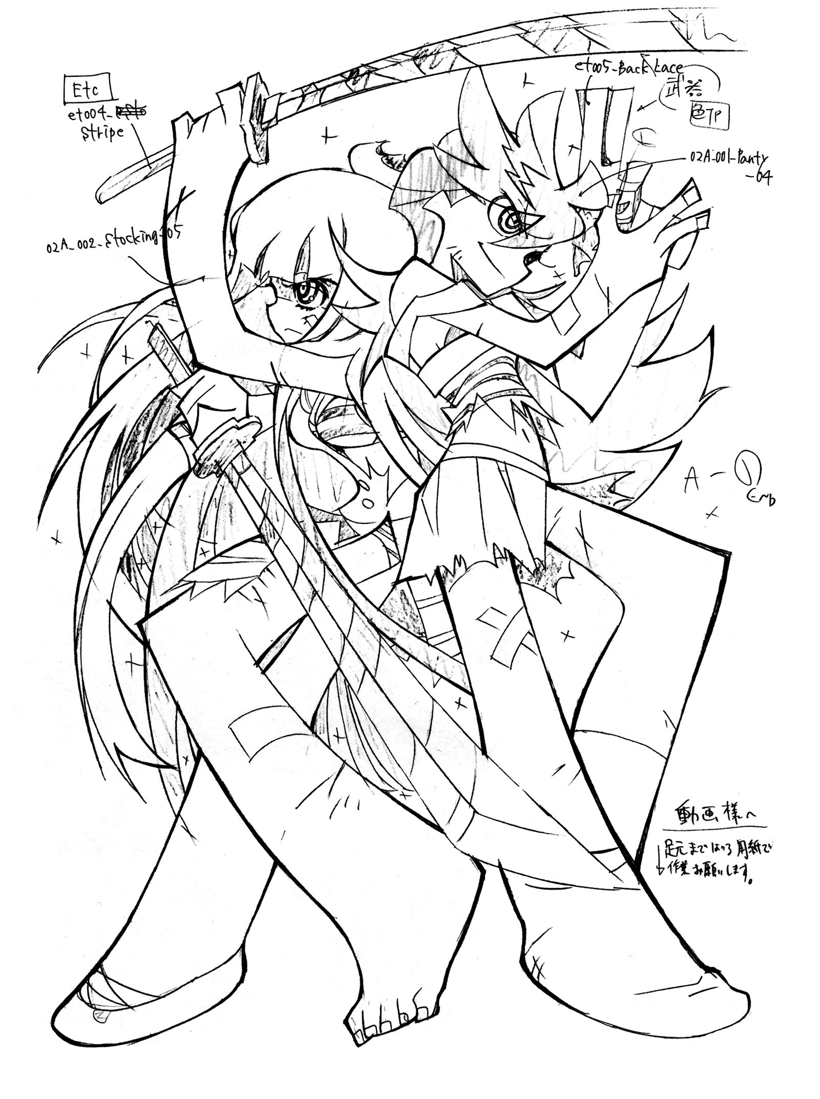 Стиль рисования panty stocking