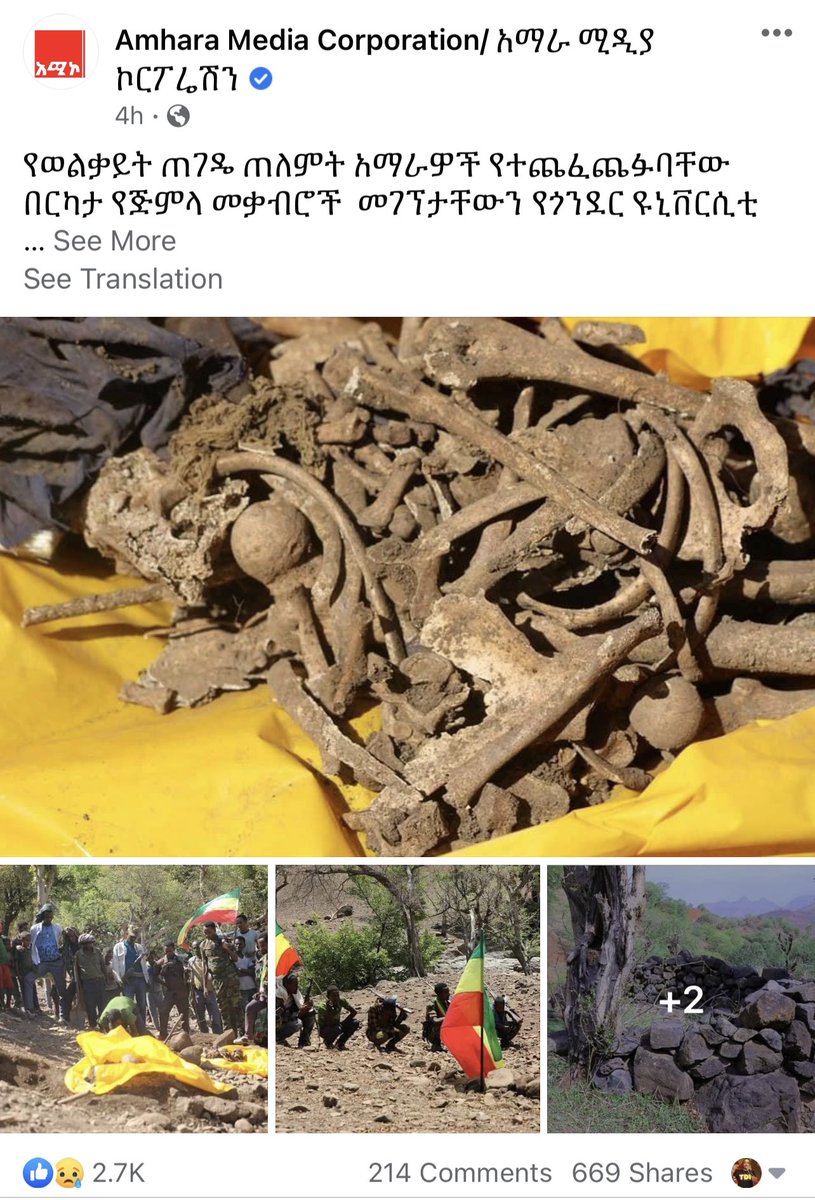 NatsinetTsibah's tweet photo. #Abiy &amp; #Amara administration are digging up #Tigray|an bodies in the occupied #WesternTigray to destroy record of tangible objects with an intent to obstruct the planned independent investigation.
Stop #TamperingWithEvidence
#TigrayGenocide https://t.co/RJR89Mv5YQ