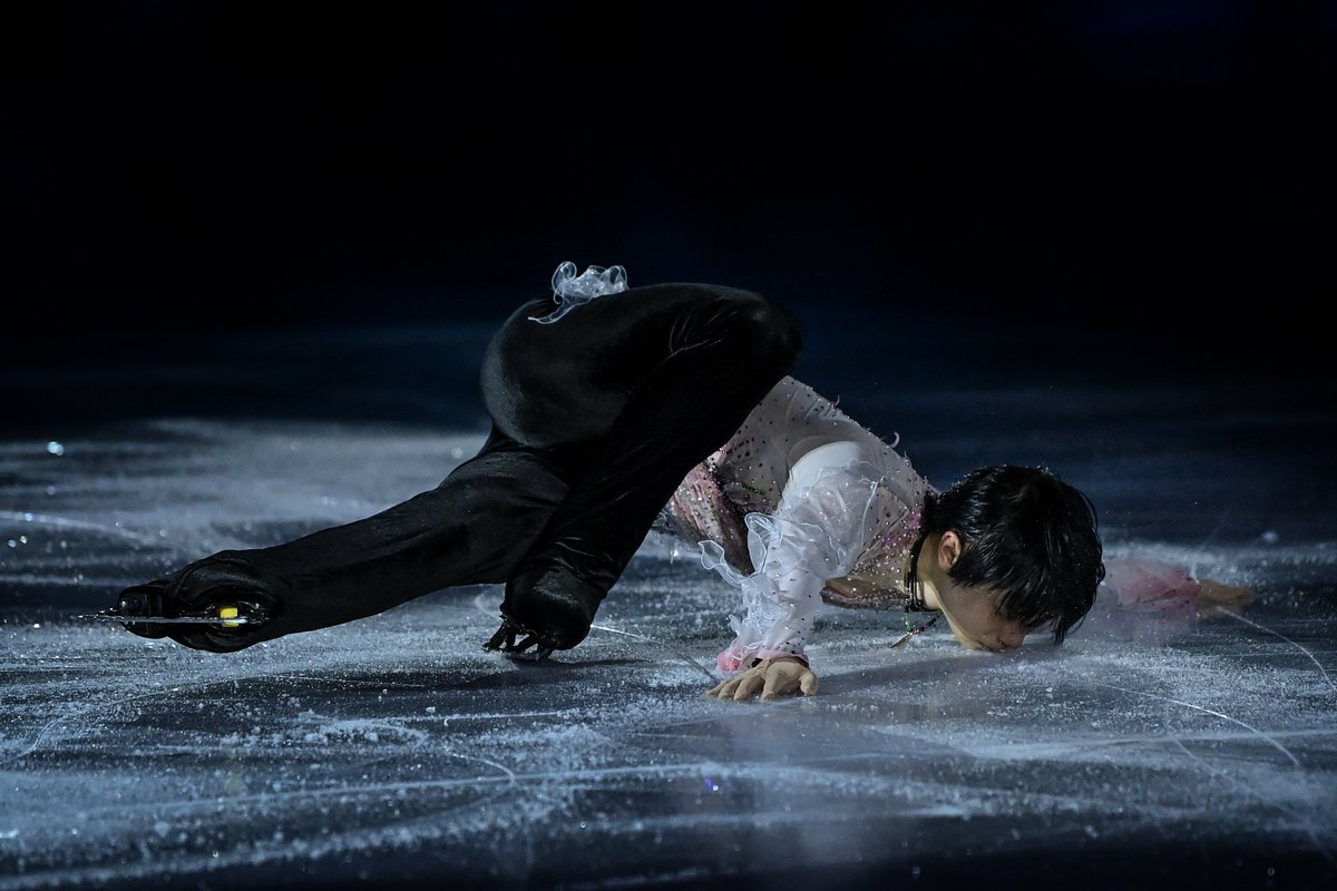 ✨#Quotes from #Beijing2022 💪Challenge yourself 'I've won 2 Winter Olympics gold medals. I just wanted to perform the jump at the Olympics, and I gave my best efforts.' 📸GettyImages #BingDwenDwen #ShueyRhonRhon #Olympics #TogetherForASharedFuture #YuzuruHanyu #Figureskating