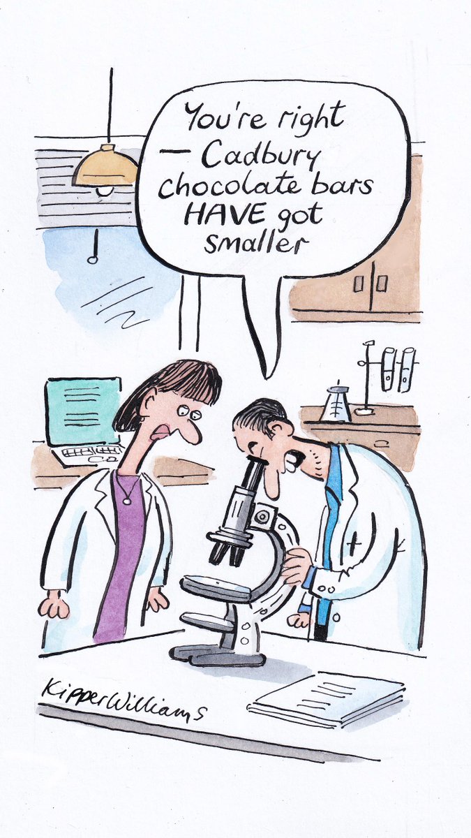 My Sunday Times Business cartoon
<a href="/ST_Business/">Sunday Times Business</a>  <a href="/CadburyUK/">Cadbury UK</a>  #shrinkflation