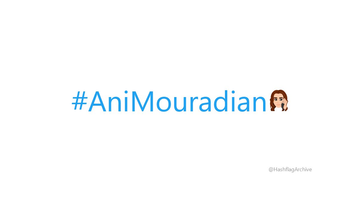 #AniMouradian https://t.co/5QzoOJjXmN.
