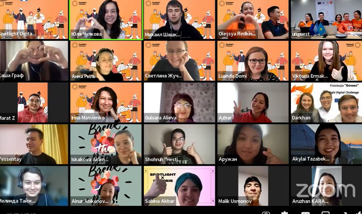 Luanda_Domi's tweet photo. Such a great pleasure to serve on the jury of the #SpotlightDigitalChallenge organized by @UNDPKAZ colleagues and witness over the weekend amazing #digital #solutions to tackling #cyberVAWG & #genderbasedviolence from teams all over Central Asia. https://t.co/2BWxbtIKXr