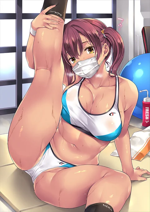汗だくストレッチ🧘‍♀️💕 