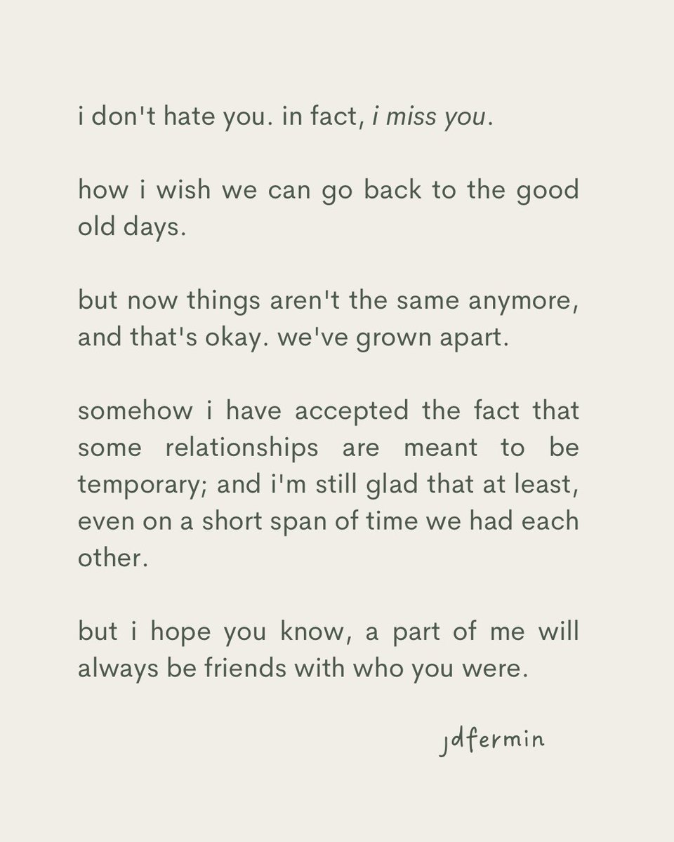 jervyfermin's tweet photo. friendship break ups are different kind of pain. all the times you have to let go of these people even before you're ready.

tell me i'm not the only one. 🥲 https://t.co/GHWk19FCh5