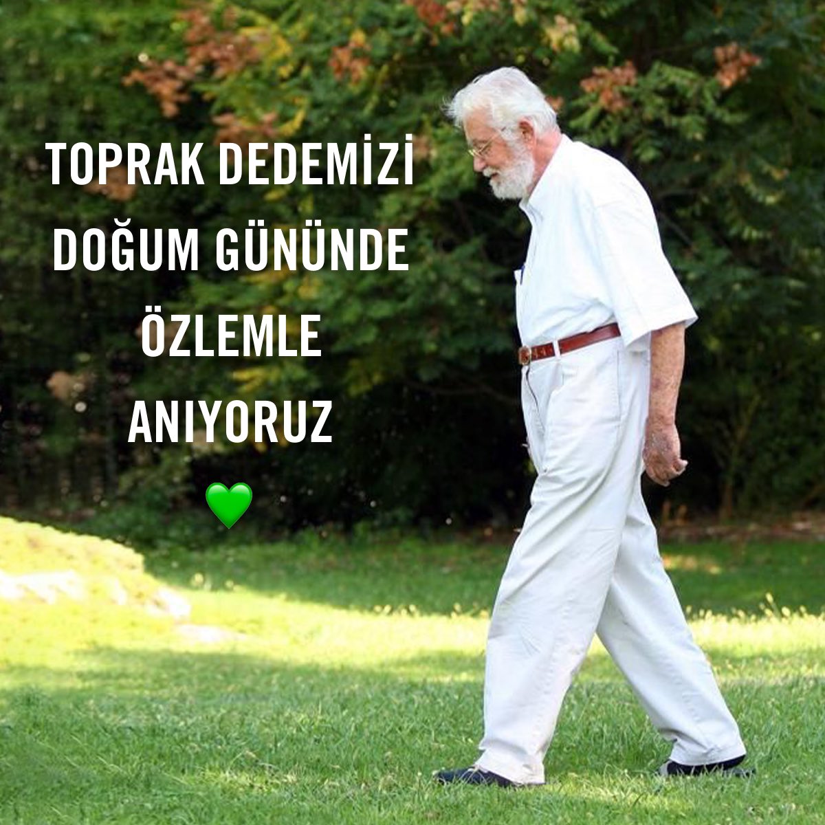 Bugün Toprak Dedemiz Hayrettin Karaca’nın Doğum Günü🌳

20 Ocak 2020’de aramızdan ayrılan Kurucu Onursal Başkanlarımızdan Toprak Dedemiz Hayrettin Karaca’yı saygı ve özlemle anıyoruz.