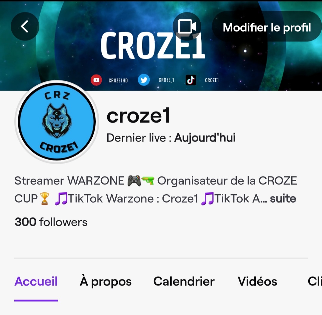 croze_1's tweet photo. Déjà 300 personnes un grand merci à tous de me soutenir dans mes projets de la CROZE CUP un grand grand merci à tous 🤝🏆❤️ #croze #crozecup #CallofDuty #Warzone https://t.co/iiXJxnrFAU