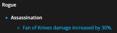 CeverionRogue's tweet photo. LMAO, This literally reads like nothing more than a spit in the face of Outlaw. Super funny to see buffs for Assassination (albeit useless) and none for Outlaw. Pirateboys in shambles. https://t.co/DQxbbgNFul