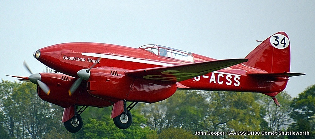 TheSuffolkMan's tweet photo. #DH88 #Comet #Shuttleworth #GrosvenorHouse #GACSS #aircraft https://t.co/rvkGseHmRL