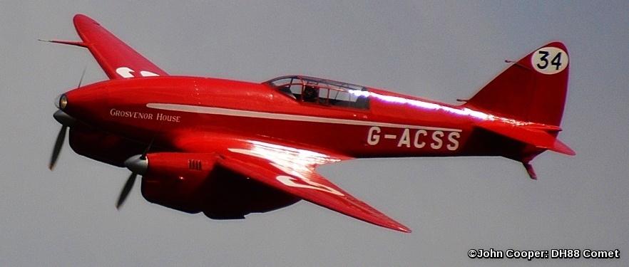 TheSuffolkMan's tweet photo. #DH88 #Comet #Shuttleworth #GrosvenorHouse #GACSS #aircraft https://t.co/rvkGseHmRL