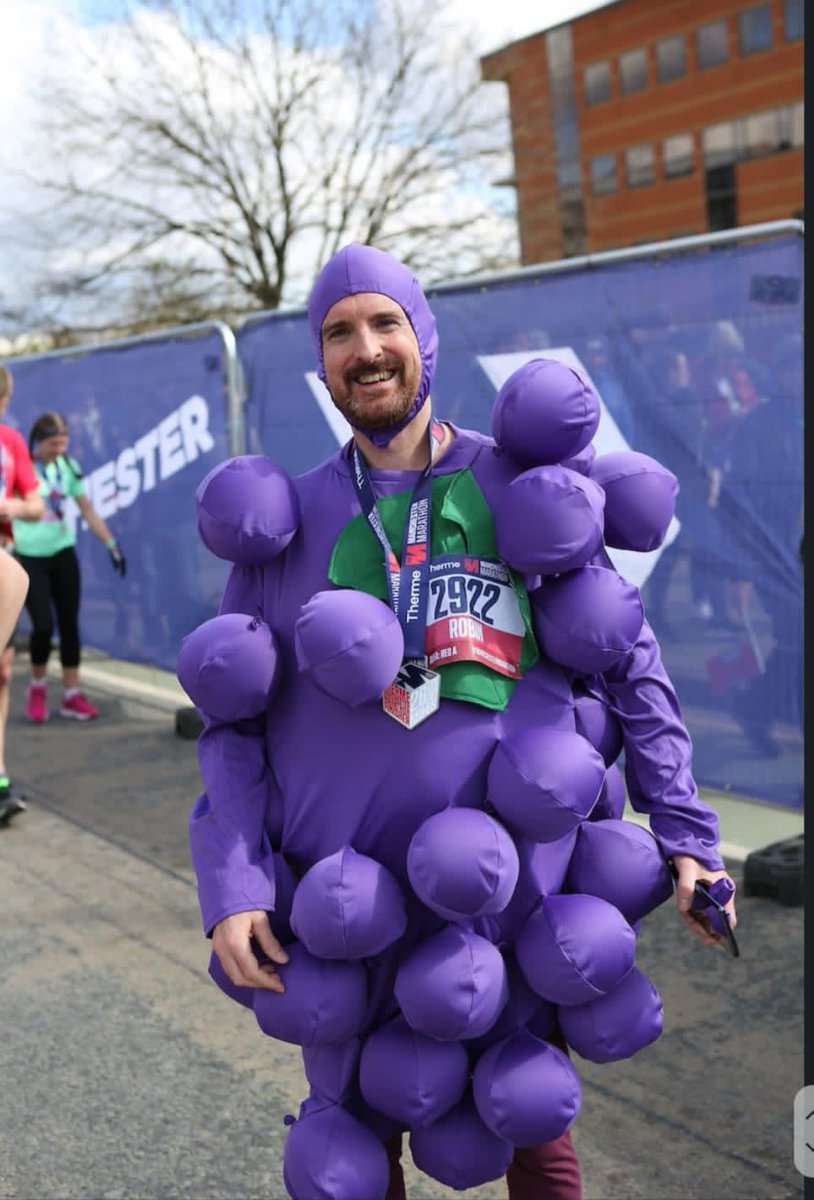 TTELGhana's tweet photo. Congratulations to our Executive Director, Robin Todd, for completing the Manchester Marathon dressed as a bunch of grapes to raise money for books and furniture to support Zaami Primary School in Wulugu to start a small school library.
He completed the marathon in 3hrs 46mins. https://t.co/Ld7e0LOh06