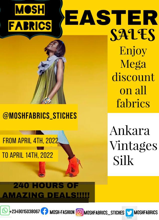 Moshfabrics's tweet photo. Hello beautiful people 🥰🥰🥰 welcome to the sales day 
Today's category:
Ankara and Silk materials
Happy shopping 🛍️🛍️ https://t.co/Mm594AjShE