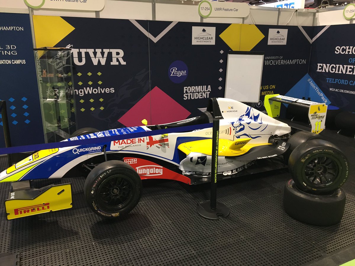 UWRacing's tweet image. The @wlv_uni racing team are at #mach2022 this morning thanks to our sponsors @mta_uk (and scaffold work by Pro-fix Access).

Come and see us to talk #motorsport, #Engineering and #STEMeducation and have a go at changing a wheel on a racing car!