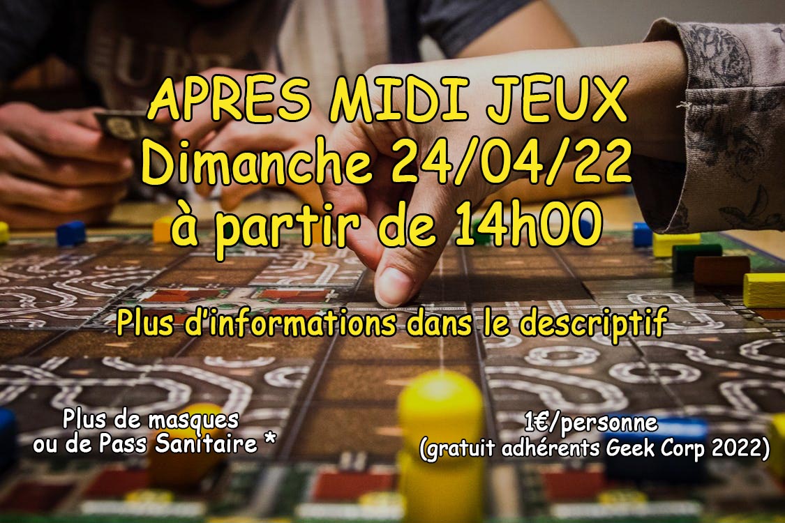 assogeekcorp's tweet photo. Une deuxième aprèm jeux en avril! 😱
Infos: https://t.co/xEK0F27UME
Ou: https://t.co/Sdct0qW7in
#jds #florival #geek #assogeekcorp #geekcorp #jeuxdesociete #magic #maisondesassociationsguebwiller #hautrhin #j2s #ludiste #loisirs #sortir #ccrg #association https://t.co/OQfCuonsi4
