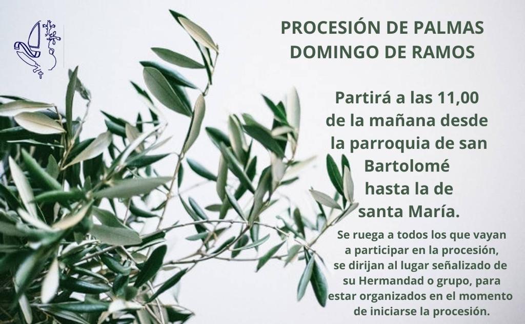 Procesión de Palmas domingo de ramos.