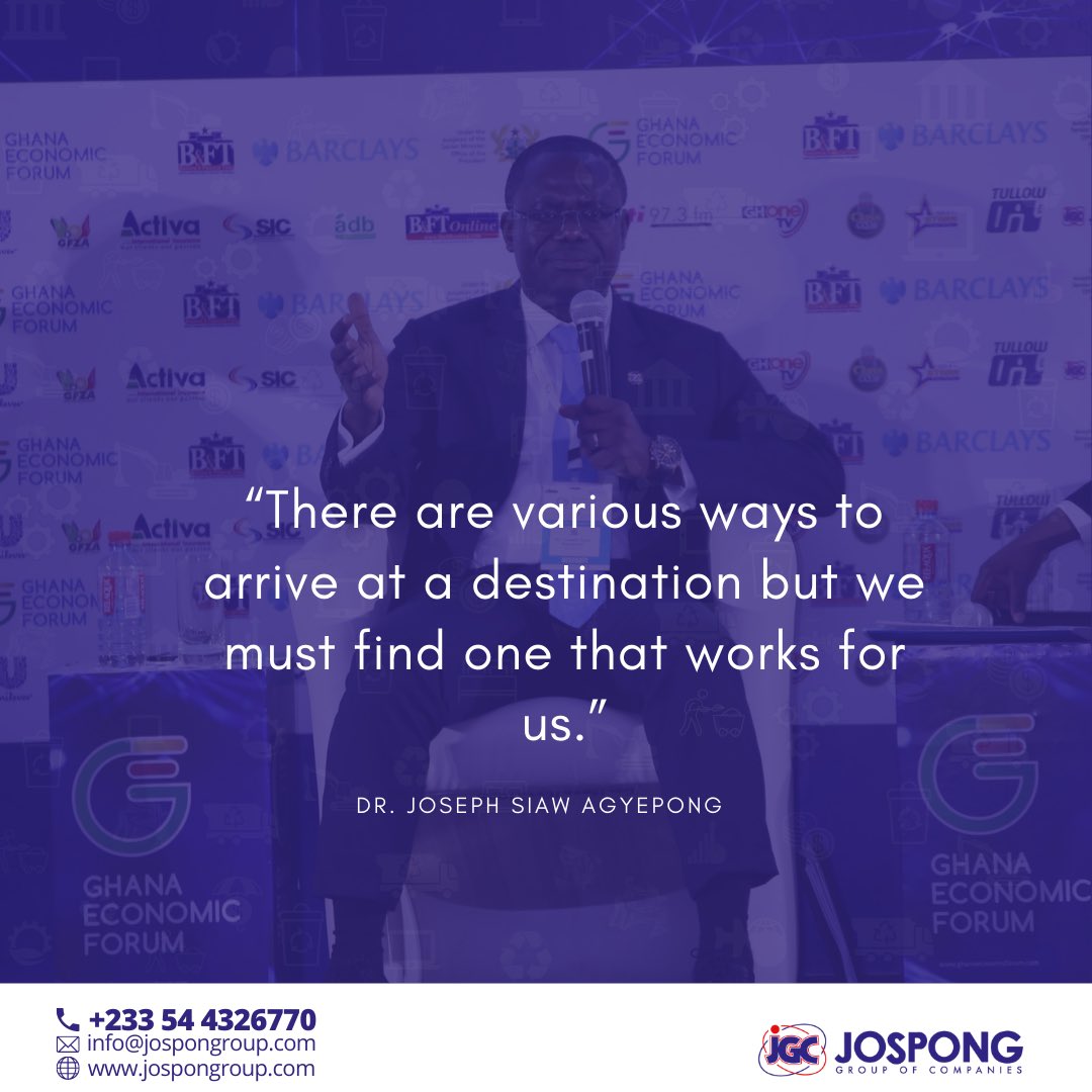 thejospongroup's tweet photo. There are various ways to arrive at a destination but we must find one that works for us. ~ #JSAgyepong @jsagyepong https://t.co/cOpBVh66Os