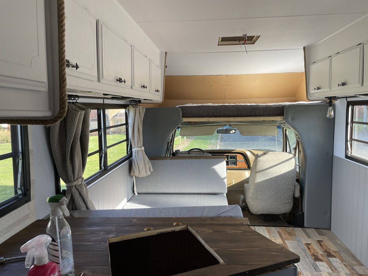 4.5 days left and counting….is everything going to come together?! #vanlife #motorhome #renovation