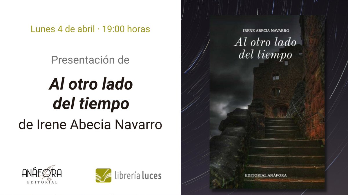 librerialuces's tweet photo. #AgendaSemanal

Eventos esta semana en Luces:

✅LUNES 4 - Presentación de 'Al otro lado del tiempo'

✅JUEVES 7 - Presentación de 'Faros'

✅VIERNES 8 - Club de Lectura:  'Adios, señor Chips', de James Hilton (traduce @concarsa)

✅SÁBADO 9 - Presentación de 'La piel en el agua' https://t.co/0yTvmGK208