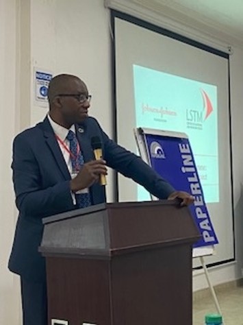 Excited and filled with anticipation!  <a href="/acameh/">Charles Ameh</a> from <a href="/lstmnews/">LSTM</a> <a href="/lstmnigeria/">LSTM Nigeria</a> kicks off day 1 of the co-creation workshop aimed at understanding challenges and gaps in nursing in Nigeria. @jnjafrica are proud partners