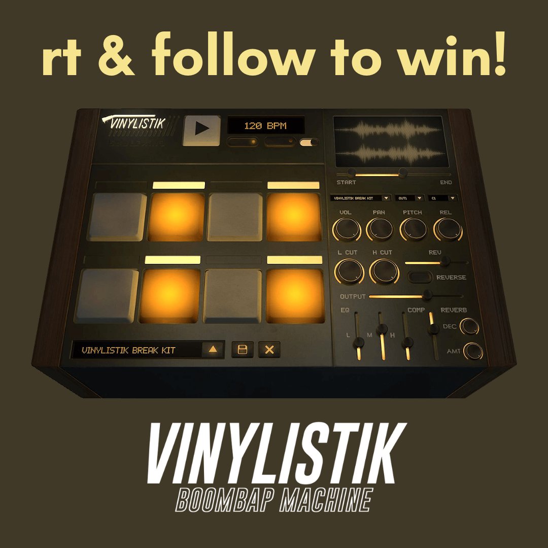 plugindeals's tweet photo. RT &amp; FOLLOW @plugindeals and @Beatskillz to WIN the Vinylistik drum sampler offered by Beatskillz 🚀 

https://t.co/wakqU45aCR

1 Winner chosen April 11 https://t.co/EnQH7bfp01