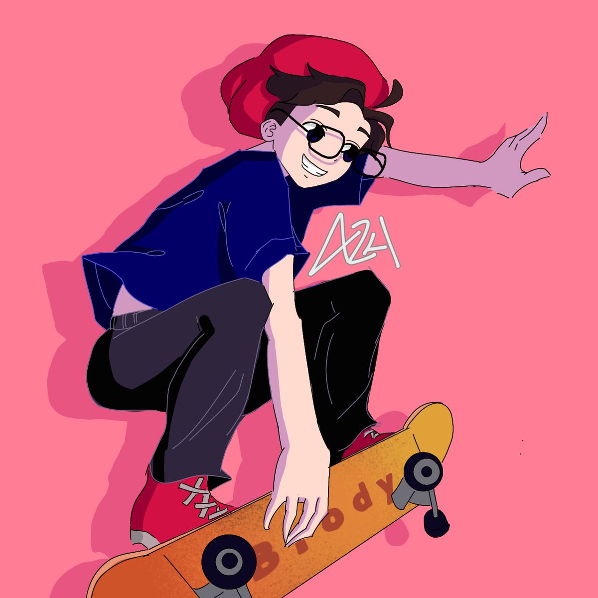 nnenimations's tweet photo. Fanart for @BrodyAnimates 
I can't decide which is the best for the background, so here have it all https://t.co/1PmMNoUH4N