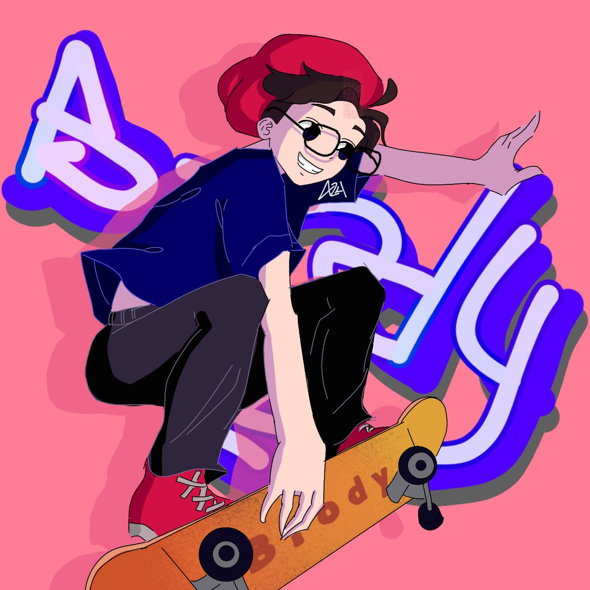 nnenimations's tweet photo. Fanart for @BrodyAnimates 
I can't decide which is the best for the background, so here have it all https://t.co/1PmMNoUH4N