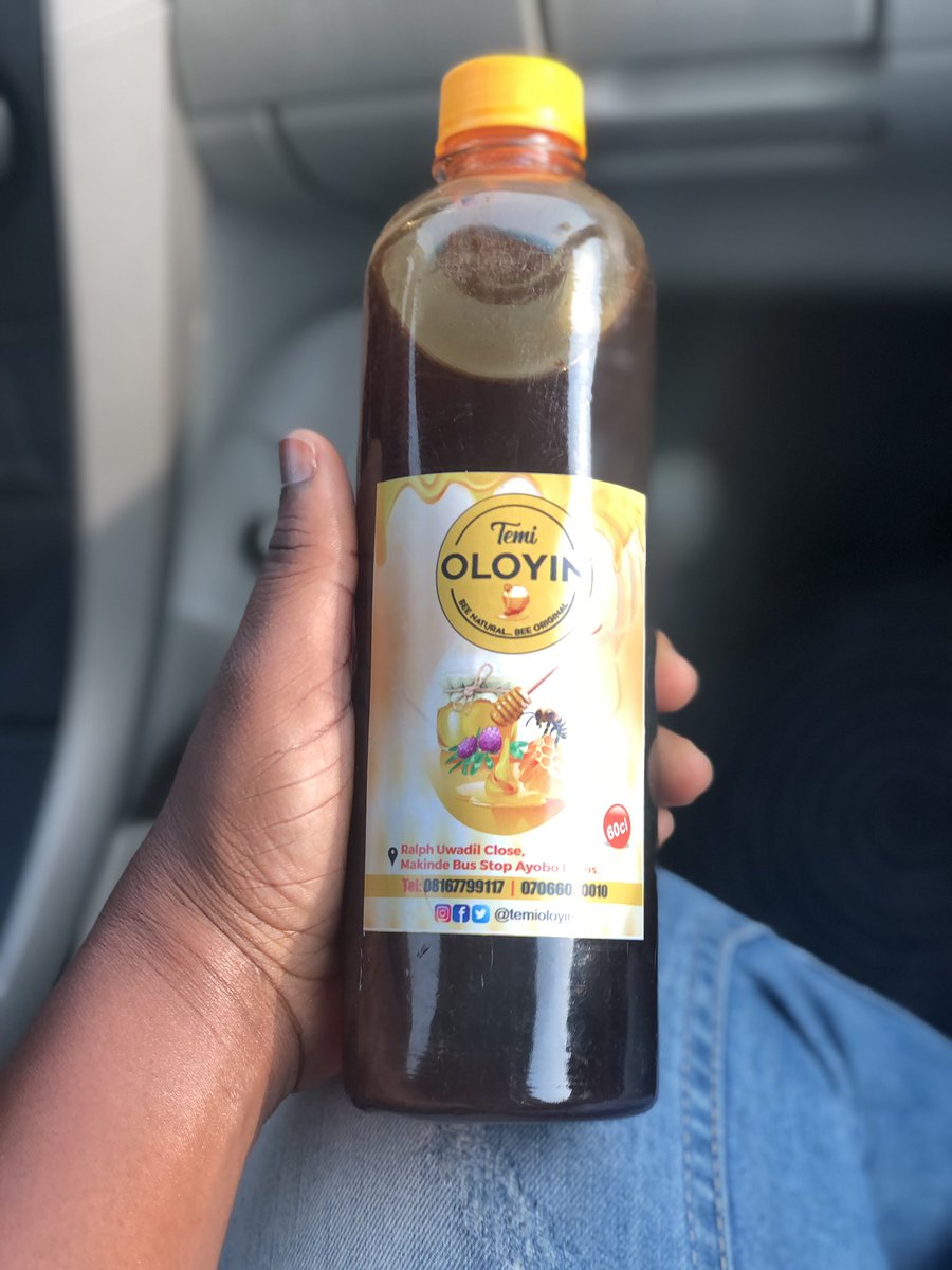 temioloyin's tweet photo. 60CL bottle of raw honey. 

N3500 each. https://t.co/SXjon2N923