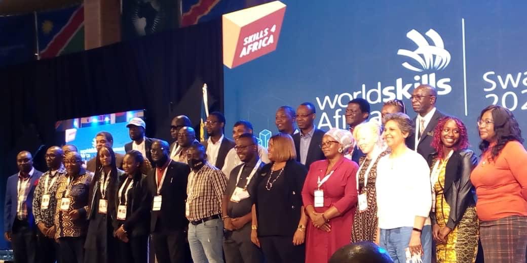 AU_CIEFFA's tweet photo. Congratulations to Namibia for hosting a successful #WorldSkillsAfrica 2022. @AU_CIEFFA’s Head if Mission @RBissoonauth &amp; AU/CIEFFA alumni participated in the evening event &amp; shared the importance of girls/women’s education in promoting TVET uptake in Africa. @AfricaEducatesHer https://t.co/8IxZlhcl2p