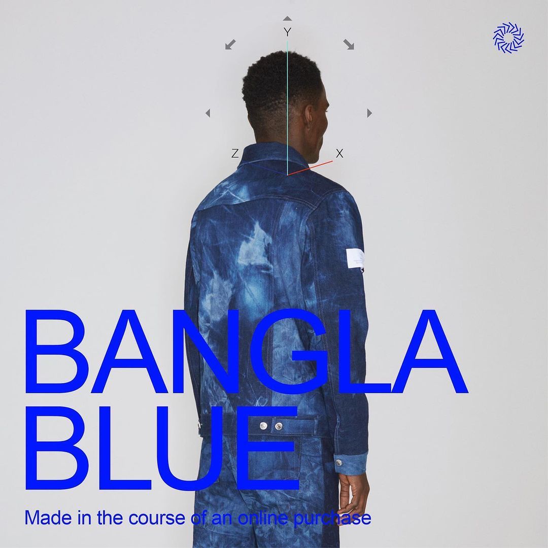 NOMS DENIM SERIES ’BANGLA BLUE’ made from ISKO Fabric.
The series is inspired by the broken, fragmented supply chain and working conditions in third world countries, NOMS limited denim drop stand up behind the hard-working heroes powering Western democracies consumer behaviour.