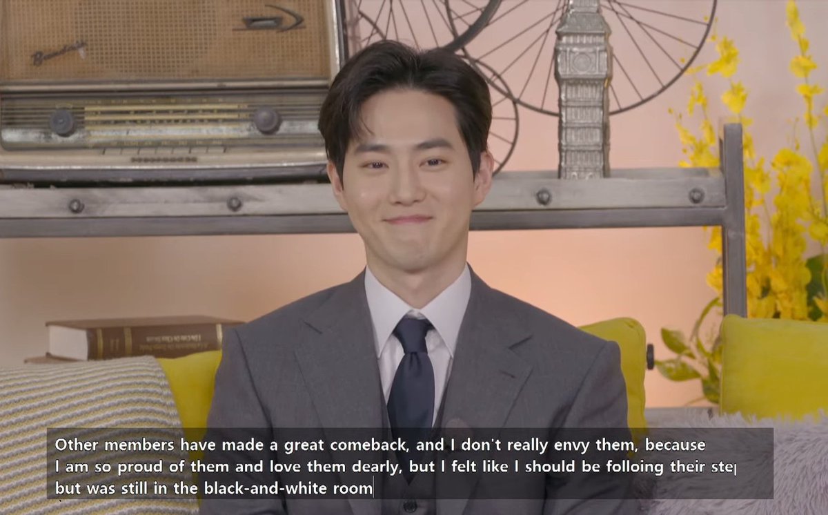BaekingYoda_'s tweet photo. "OTHER MEMBERS HAVE MADE A GREAT COMEBACK AND I DON'T REALLY ENVY THEM.CAUSE I AM SO PROUD OF THEM AND LOVE THEM DEARLY"

YALL, EXO IS NINE😭❤️ https://t.co/ycStjB5tys