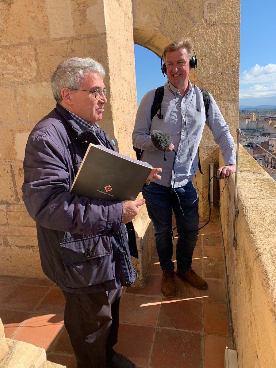 Visita de premsa a Reus d’Edgard Schültz, de la Radio Nacional Austriaca, seguint les empremtes de #Gaudí a la seva ciutat natal. La Ruta Gaudí&amp;Reus, el #Modernisme i el #vermut són els protagonistes del seu reportatge. #GaudíReus