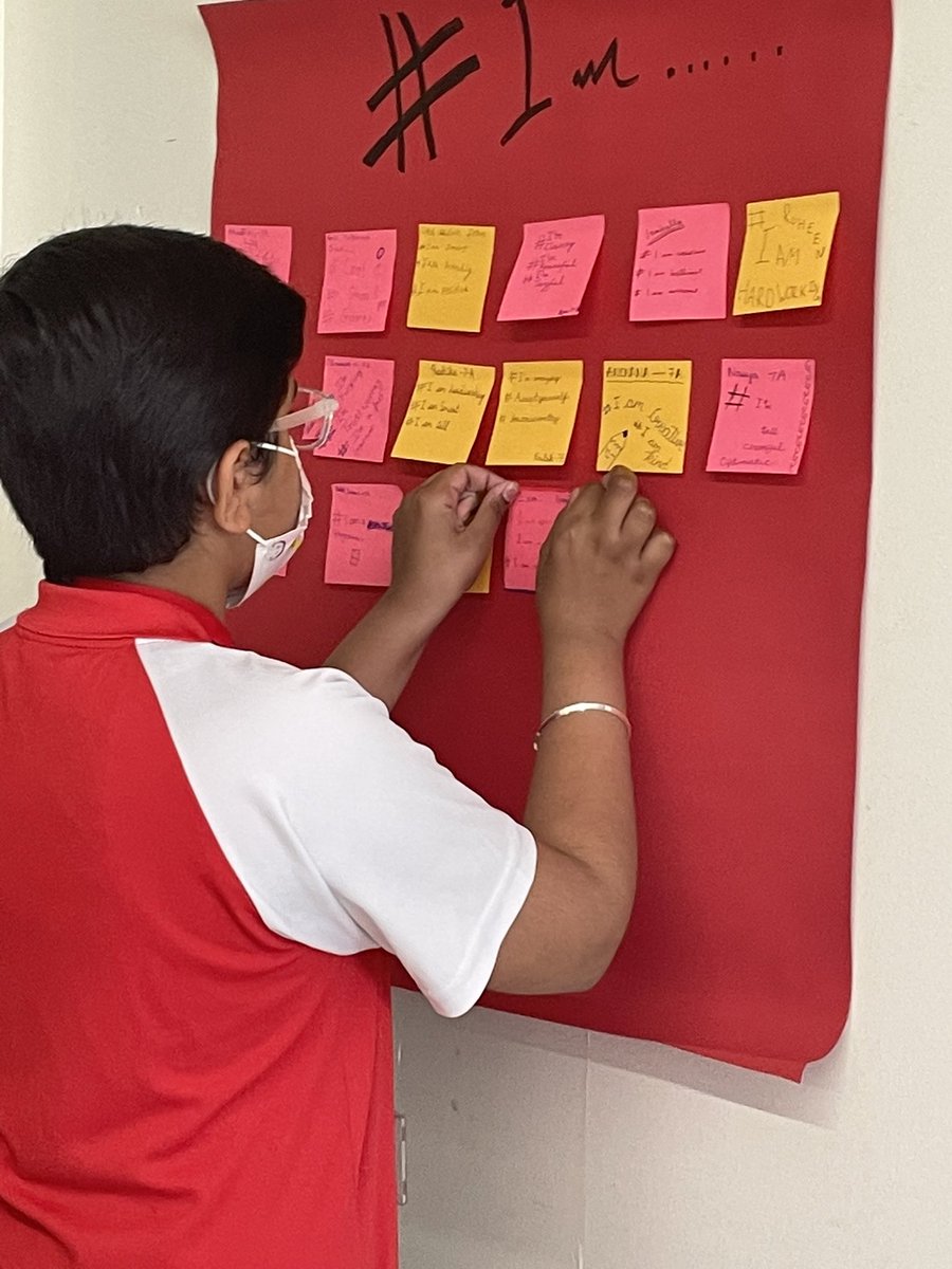 # I’m …
First interactive day in Grade 7.Students loved writing their qualities on the Hastag wall in their new setup  of 7-A.<a href="/Fatima_Martin/">Fatima Martin</a> <a href="/JayarajVenetia/">Venetia Jayaraj</a> <a href="/VasanthaSatish/">vasantha satish</a> <a href="/gemsnms_alkhail/">GEMS NMS Alkhail</a>