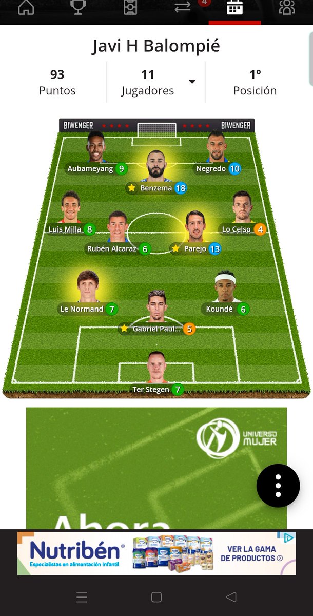 Javihm83's tweet photo. @ismael_chaaro @biwenger Y sin capitán.. https://t.co/um2GufkoHj