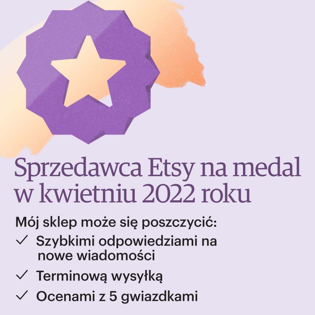 Modotikon's tweet photo. W tym miesiącu jestem Sprzedawc�� na medal! Oznacza to, że możesz kupić coś w moim sklepie Etsy ze świadomością, że konsekwentnie oferuję najwyższe standardy obsługi. https://t.co/sMLjqiMeLL #EtsyStarSeller https://t.co/B69JU1RfaM