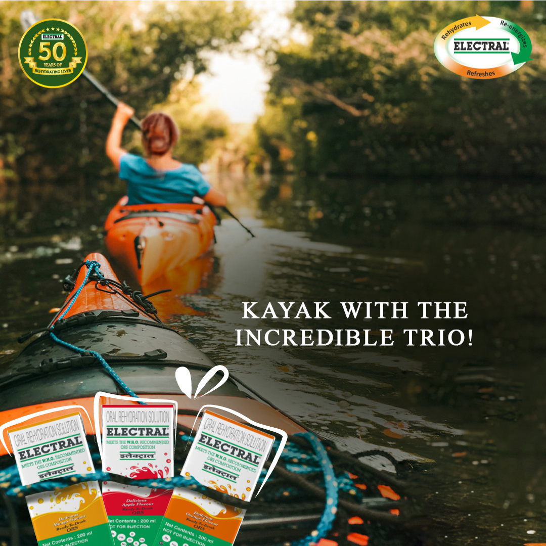 electralofc's tweet photo. As said by Confucius “A man of wisdom delights in water”. But a wise man also keeps his body hydrated to paddle the canoe with maximum energy.
#50YearsOfRehydratingLives #50YearsOfElectral #Celebration #CelebratingHydration #PeopleOfIndia #Electral #Hydration #Water https://t.co/Eo9FBWGY2D