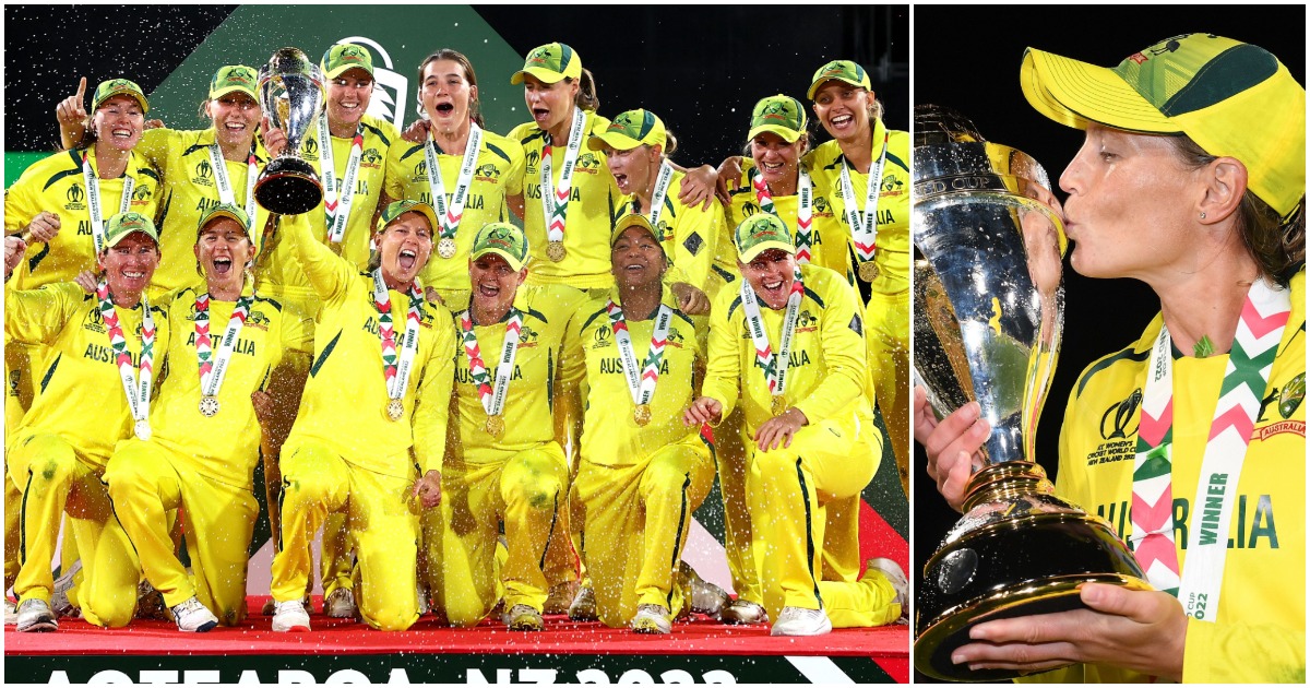 thefield_in's tweet photo. #CWC22 #CWC22Final 

Played 42, won 40

From 2017 to 2022, #MegLanning’s Australia complete incredible journey to the top 🏆

🖊 @vinayakkm

Read:
https://t.co/79ywzP61ax https://t.co/xBeIfraTvu