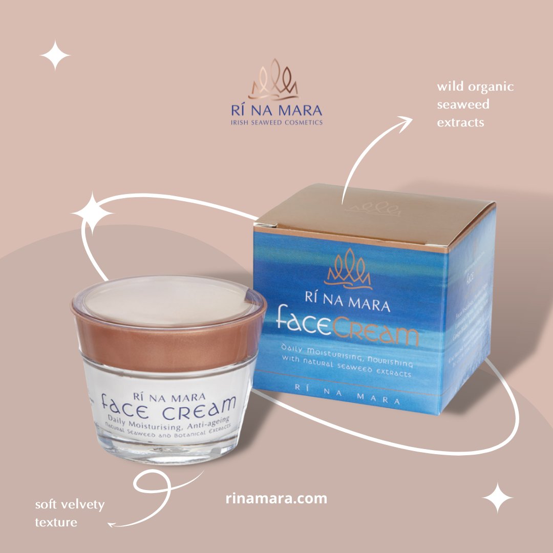 rinamara_ire's tweet photo. Restore the natural moisture balance of your face daily!

Rí Na Mara Face cream is infused with a unique formula created to minimize the appearance of fine lines, help protect the skin from harsh environments and reveal a more glowing complexion.

#rínamara #ireland https://t.co/qCbtopOO6B