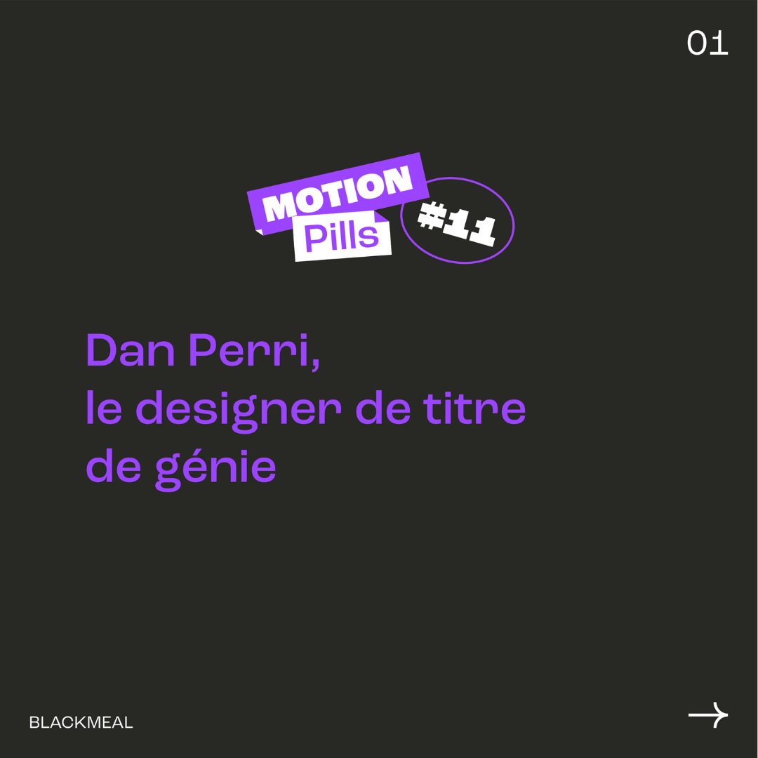 blackmeal's tweet photo. 💡 #MotionPills
Dan Perri, son nom vous est sans doute inconnu, et pourtant, vous avez tous dû admirer bon nombre de ses créations sans le savoir. 🎬
#DanPerri #Titledesigner https://t.co/YAO7fTQa5C