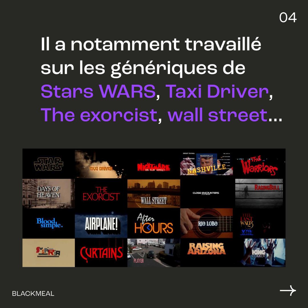 blackmeal's tweet photo. 💡 #MotionPills
Dan Perri, son nom vous est sans doute inconnu, et pourtant, vous avez tous dû admirer bon nombre de ses créations sans le savoir. 🎬
#DanPerri #Titledesigner https://t.co/YAO7fTQa5C