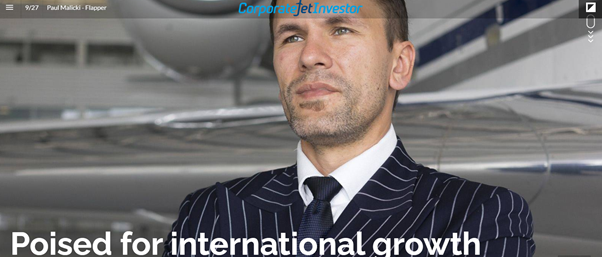 CorpJetInvestor's tweet photo. As @FlyFlapper plans the next phase of its international expansion, @CorpJetInvestor talks exclusively to CEO @PaulMalicki. We talk business growth, booking apps and why Urban Air Mobility offers "unprecedented opportunity" for business aviation. 

https://t.co/UxG7H5D9wQ #CJIQ https://t.co/yFT4lVNpuF