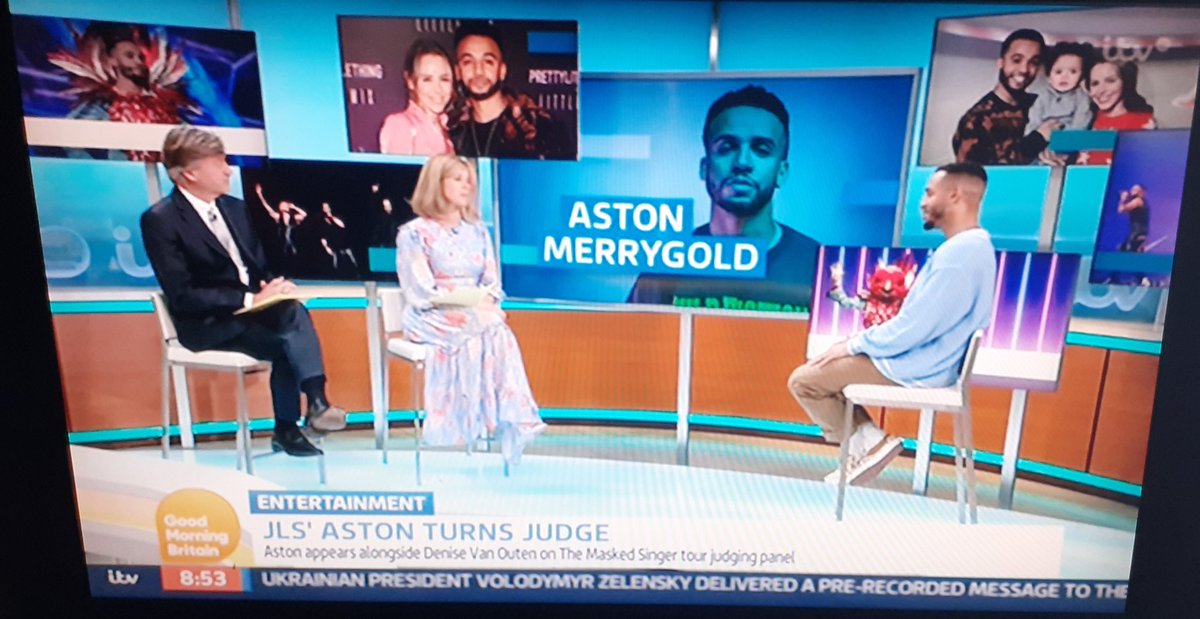 So good to see @AstonMerrygold on @gmb this morning talking all things #MaskedSingerUKLive 🙌🙌 So Excited for the New Music and Album to Follow too🙌😍💙🔥