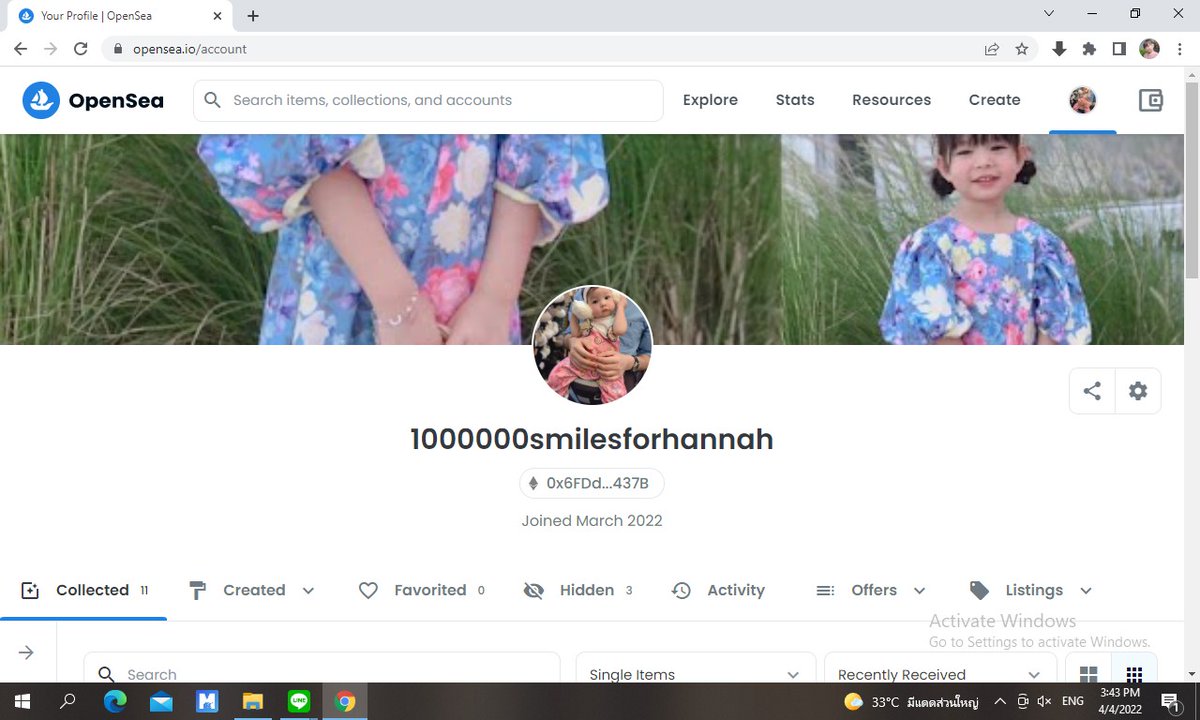 1000000smilesf1's tweet photo. NFT of 1000000 smiles photos is now available on Opensea,  10% will be donated for the poor baby. #1000000smilesforhannah
#NFT 
#NFTCommunity 
#cryptocurrency https://t.co/39MZdCidK6