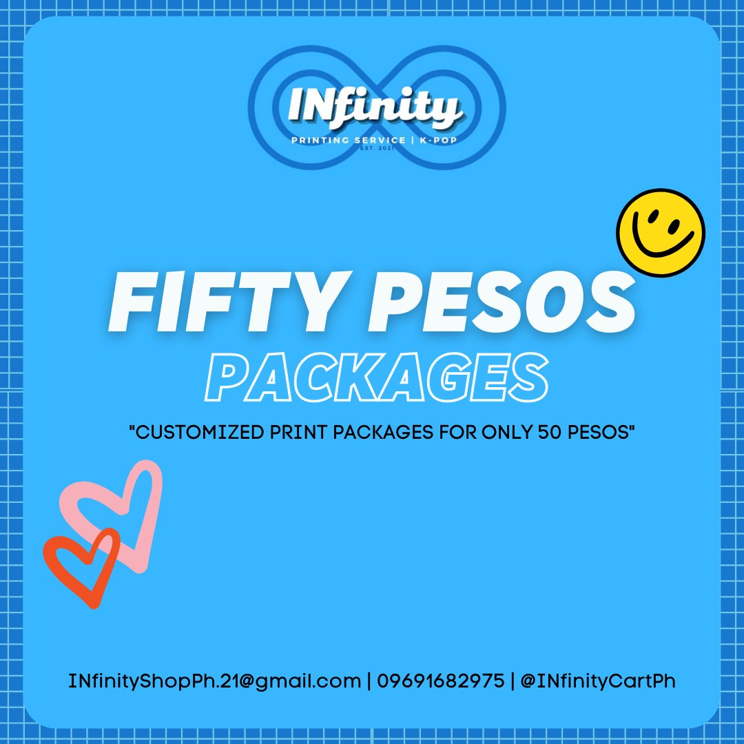 INfinityCartPh's tweet photo. FIFTY PESOS PACKAGES THREAD
"Sample prints are posted here in our twitter account you may also dm us for other samples of packages.
~ With discount for bulk orders
~ Good for cupsleeve events
#CustomizedPrints #INfinityPhUpdates #FiftyPesosPackages #KPop #Anime #Merchs https://t.co/udFHtcS3KV