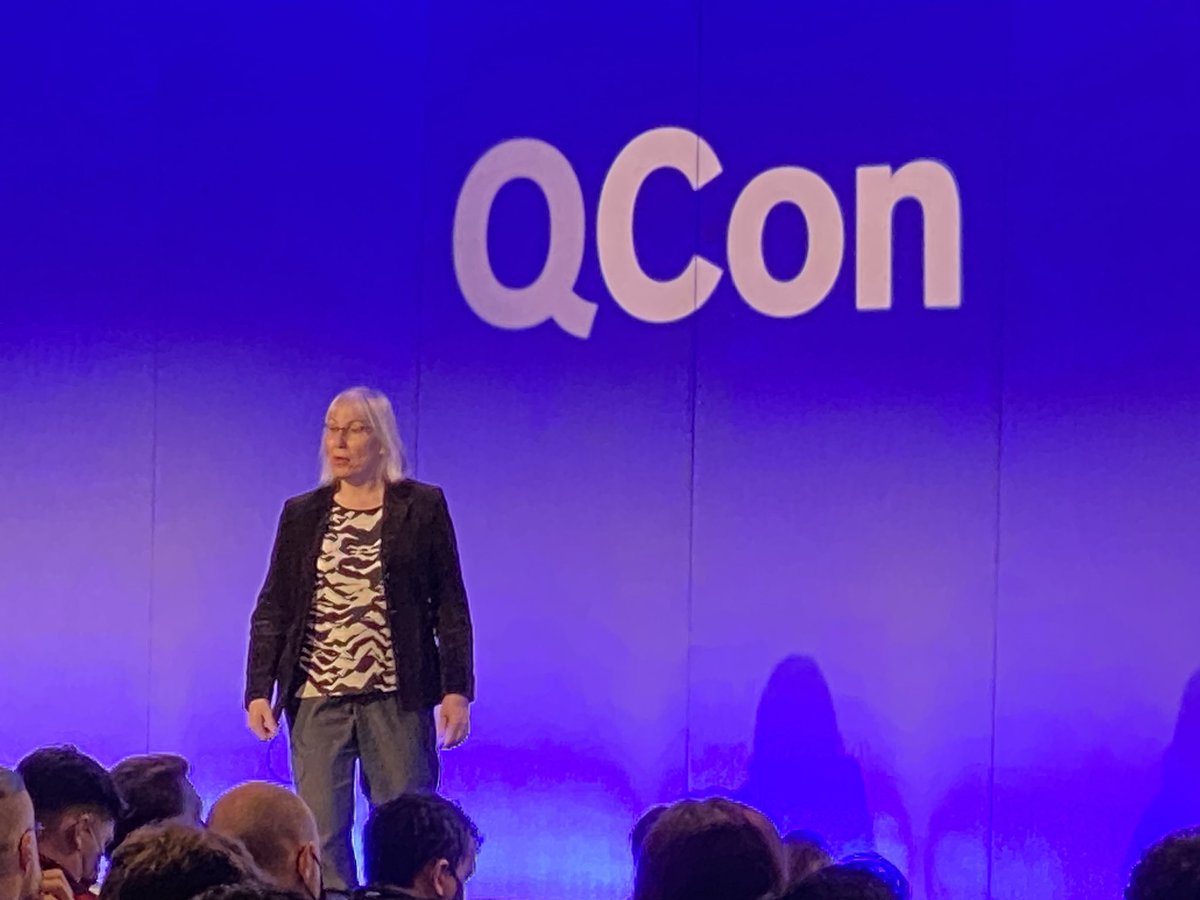CPU transistor density is slowing down, Moores law is done.  Keynote at  #qconlondon
