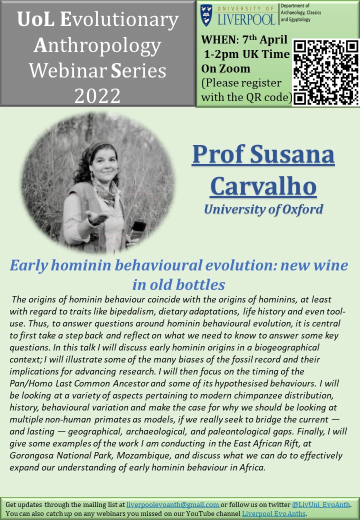 UoL EvoAnth Seminar Series tweet media