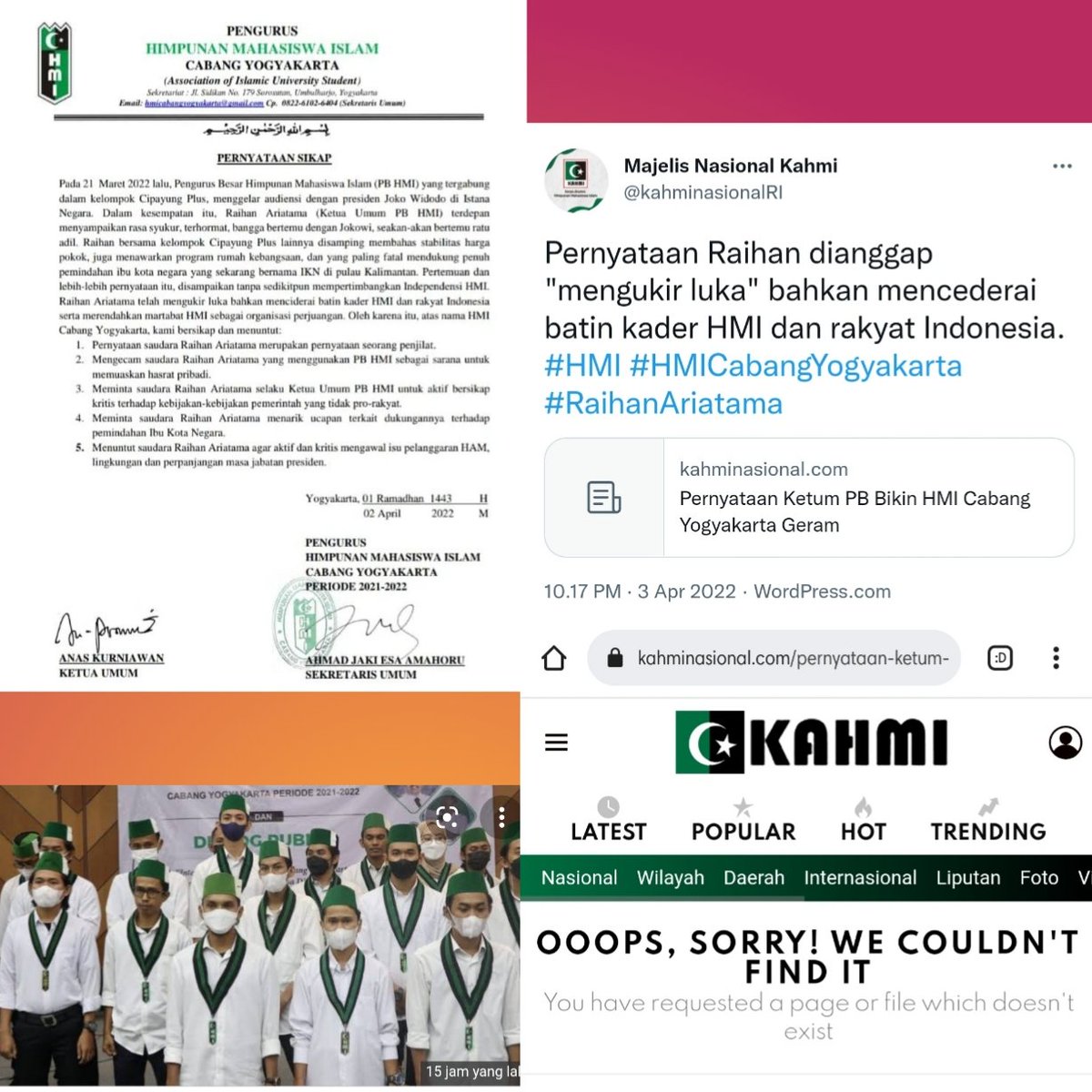 Pernyataan Raihan dianggap "mengukir luka" bahkan mencederai batin kader HMI dan rakyat Indonesia.
#hmi #kahmi <a href="/kahminasionalRI/">Majelis Nasional Kahmi</a>