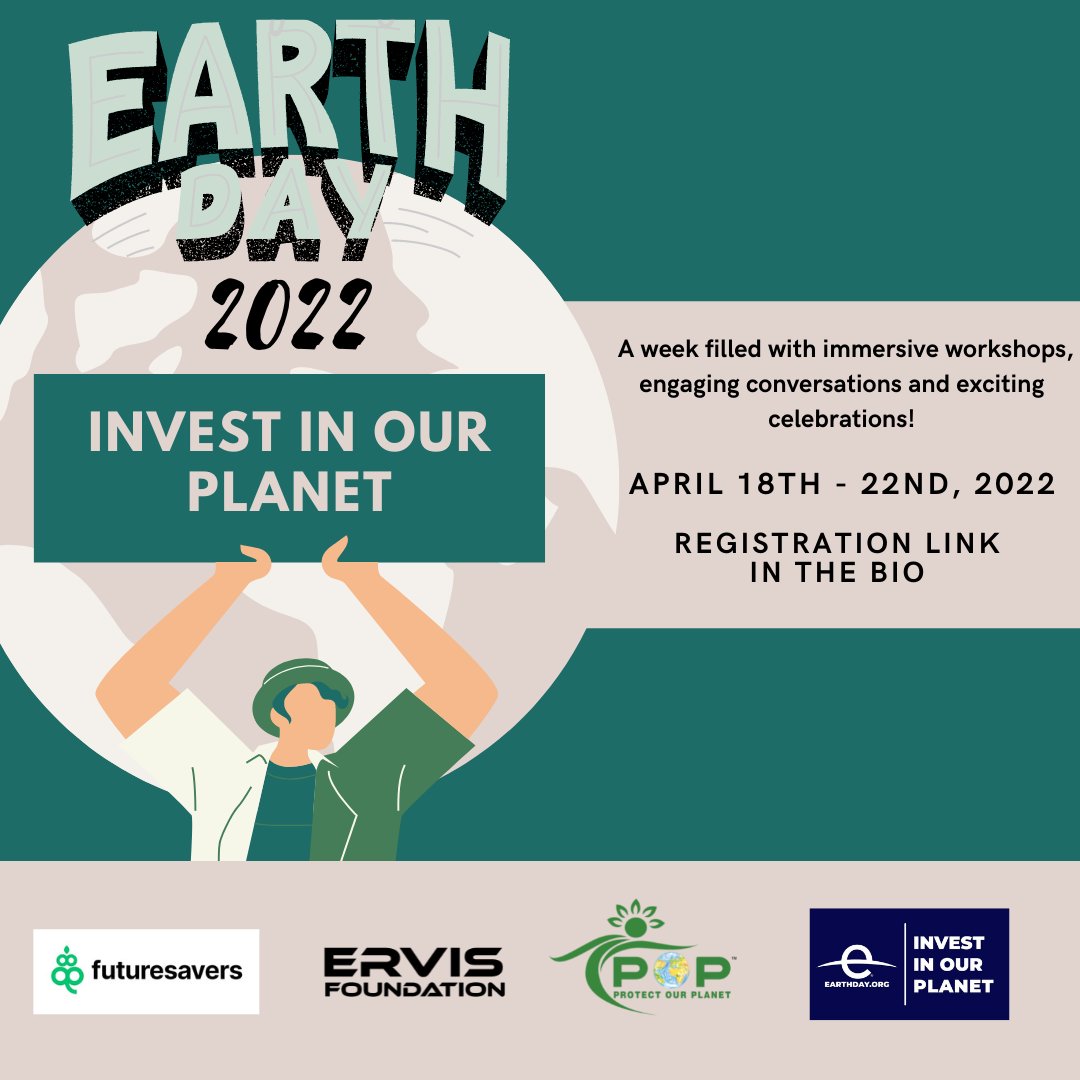 Register for the upcoming #EarthDay2022 #festival with this link:forms.gle/67Zoro7f7b24Gt…

<a href="/futuresaversng/">FUTURESAVERS</a> <a href="/ervisocean/">Ervis Foundation</a> <a href="/EarthDayAfrica/">EARTHDAY.ORG-AFRICA</a> <a href="/EarthDay/">EARTHDAY.ORG</a> 
#April2022 #investinourplanet