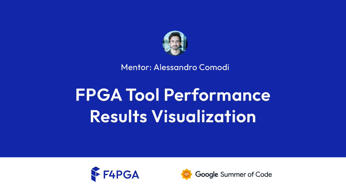 f4pga's tweet photo. Data visualization generated by #CI is an important part of the #FPGA design process. If you’re familiar with #UX and #Python and want to help us improve the presentation layer of FPGA-tool-perf, sign up today for #GSoC:
https://t.co/V63j0a30pg @GoogleOSS @CHIPSAlliance @antmicro https://t.co/koJVr5bVeW