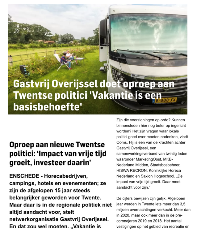 𝗗𝗲 𝘃𝗿𝗶𝗷𝗲𝘁𝗶𝗷𝗱𝘀𝘀𝗲𝗰𝘁𝗼𝗿 𝘇𝗼𝘂 𝗲𝗲𝗻 𝘀𝘁𝗲𝘃𝗶𝗴𝗲 𝗽𝗹𝗲𝗸 𝗺𝗼𝗲𝘁𝗲𝗻 𝗸𝗿𝗶𝗷𝗴𝗲𝗻 𝗶𝗻 𝗶𝗲𝗱𝗲𝗿 𝗰𝗼𝗮𝗹𝗶𝘁𝗶𝗲𝗮𝗸𝗸𝗼𝗼𝗿𝗱 𝗶𝘀 𝗱𝗲 𝗼𝘃𝗲𝗿𝘁𝘂𝗶𝗴𝗶𝗻𝗴 𝘃𝗮𝗻 𝗚𝗮𝘀𝘁𝘃𝗿𝗶𝗷 𝗢𝘃𝗲𝗿𝗶𝗷𝘀𝘀𝗲𝗹| <a href="/AdriOoms/">Adri Ooms</a> Jan Ybema #GastvrijOverijssel #Tubantia